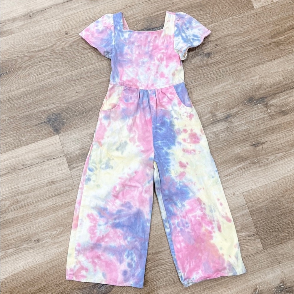 pastourelle by pippa & julie tie dye jump suit girls